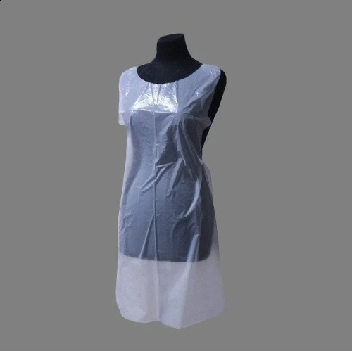 Disposable apron, polyethylene 120 x 70 cm (50 pcs) DEWAL 01-626