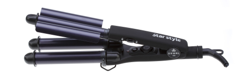 Triple curling iron Star Style, with temperature control (22/19/22 mm) DEWAL 03-020