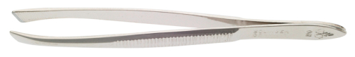 Slant tweezers, nickel-plated DEWAL 061