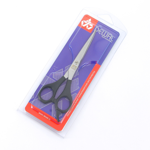 Hairdressing scissors EASY STEP straight micro-serrated 5.5" DEWAL 2118/5,5