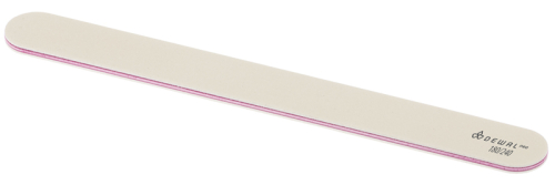 Nail file straight white, 180/240, 18 cm DEWAL 9100422K