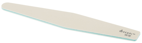 Nail file rhombus white, 100/180, 18 cm DEWAL 9100636K