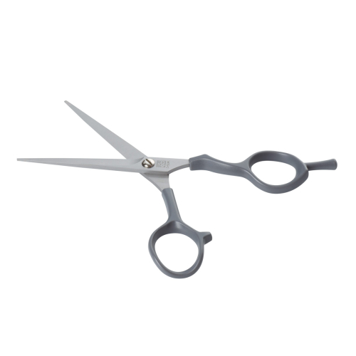 Hairdressing scissors EASY STEP straight micro-serrated 5.5" DEWAL 9652SV-GY-5.5