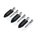 Hair clip "Crocodile" plastic, 11 cm (2 pcs) DEWAL CL2603white/black