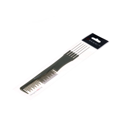 Comb for backcombing "ECONOMY OLIVE" DEWAL CO-6506OLIVE