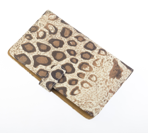 Case for 4 scissors with Leopard pattern DEWAL EF15P