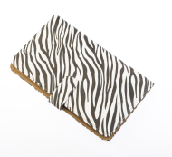 Case for 4 scissors with Zebra pattern DEWAL EF15Z