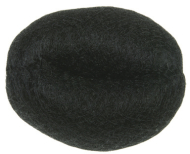 Hair cushion black 14 cm DEWAL HO-5141Black*