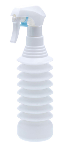 Water sprayer plastic, corrugated tube, white (410 ml) DEWAL JC12white