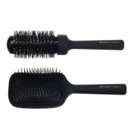 Massage brush BANANA BLACK DEWAL LD-25