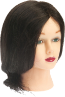 Trainning head-mannequin "dark hair" for hairdressers DEWAL M-2023M-401