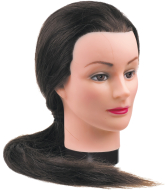 Trainning head-mannequin "brown hair" for hairdressers DEWAL M-4151XL-6