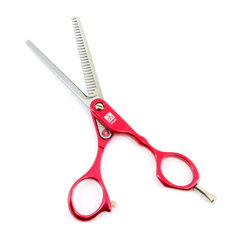 Hairdressing scissors COLOUR STEP thinning 5.5" DEWAL M31955AS-RD