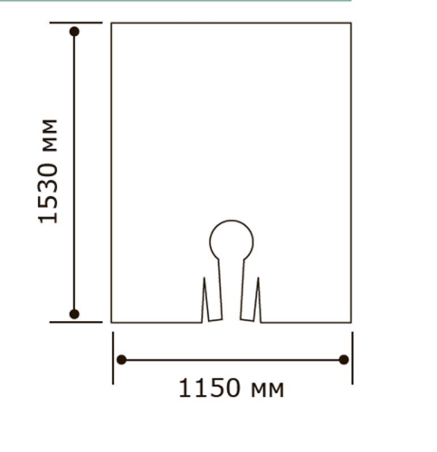 Disposable capes 115 x 153 mm (50 pcs) DEWAL ME0007