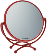 Cosmetic mirror (18,5 x 19 cm) DEWAL MR-320red