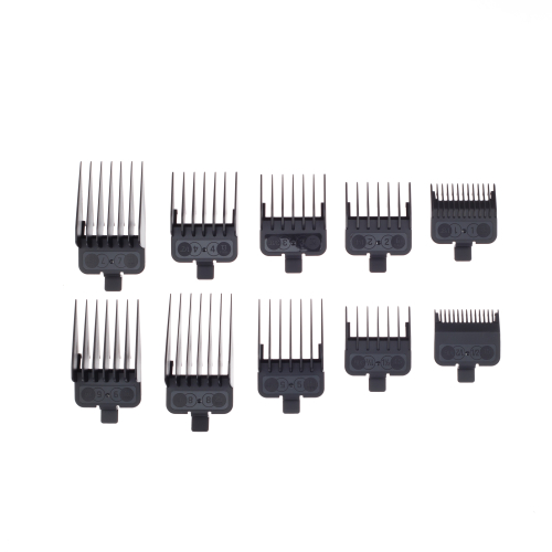 Set of combs for hair clipper 03-067 (1.5; 3; 4.5;  6; 10; 13; 16; 19; 22; 25 mm) DEWAL N-067