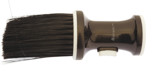 Neck brush with container for talc (artificial bristles) DEWAL NB002Black