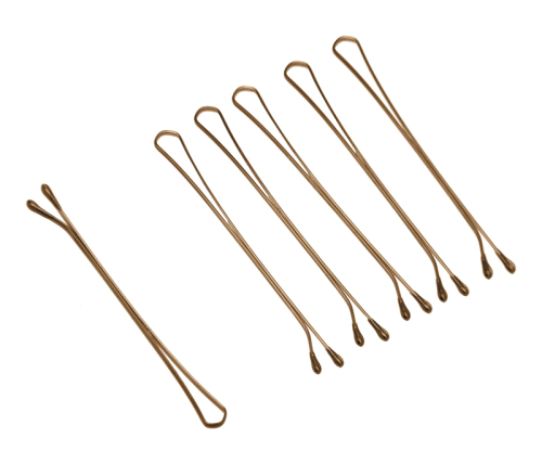 Invisibles 40 mm, straight, brown (60 pcs) DEWAL SLN40P-3/60