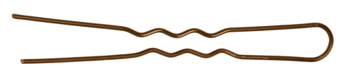 Hair pins 45 mm thin, wavy, brown (200 g) DEWAL SLT45VT-3/200