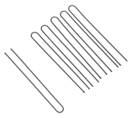 Hair pins 60 mm, straight, black (24 pcs) DEWAL SLT60P-1/24