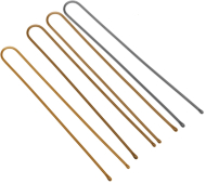 Hair pins 60 mm, straight, brown (200 g) DEWAL SLT60P-3/200