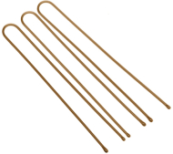 Hair pins 460 mm, straight, brown (24 pcs) DEWAL SLT60P-3/24