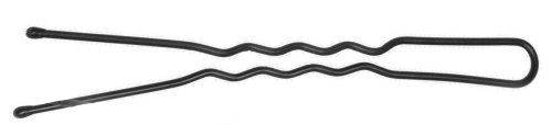 Hair pins 60 mm, wavy, black (200 g) DEWAL SLT60V-1/200