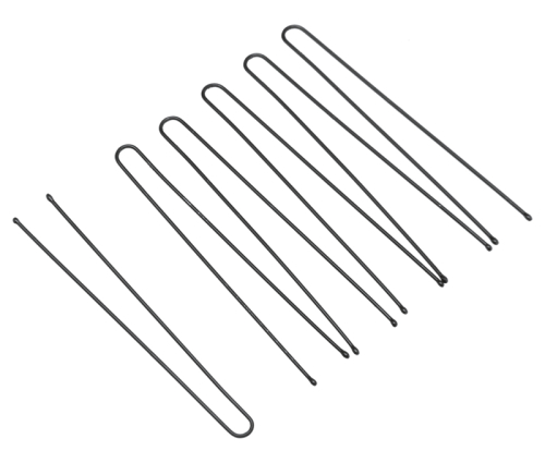 Hair pins 70 mm, straight, black (200 g) DEWAL SLT70P-1/200