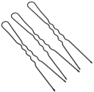 Hair pins 70 mm, wavy, black (200 g) DEWAL SLT70V-1/200