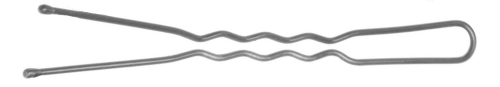 Hair pins 70 mm, wavy, silver (200 g) DEWAL SLT70V-4S/200