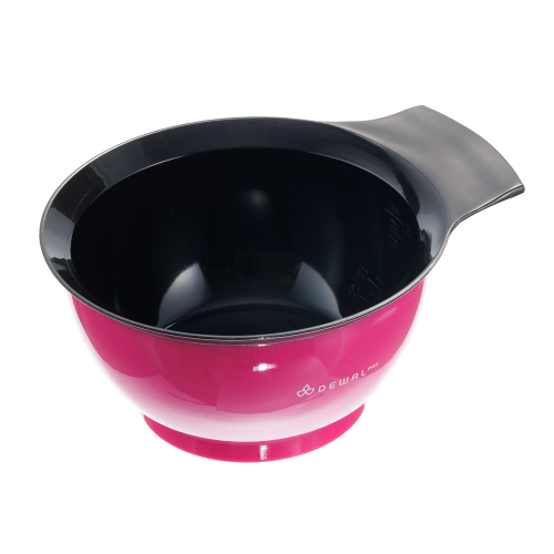 Tinting bowl, red, with handle and rubber insert 320 ml DEWAL T-006fuchsia