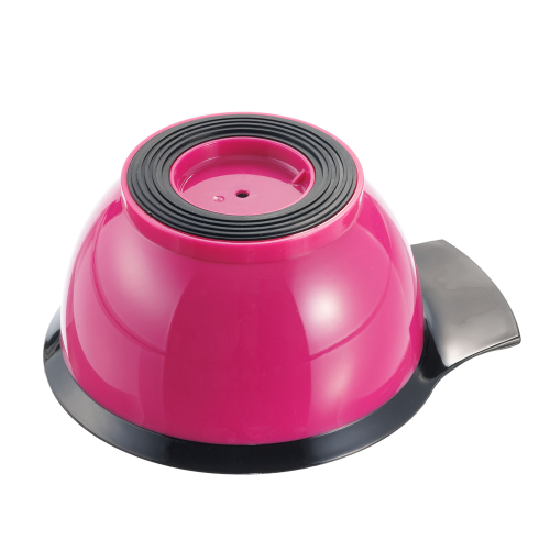 Tinting bowl, red, with handle and rubber insert 320 ml DEWAL T-006fuchsia