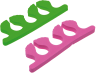 Toe separators, blue and pink (8 pcs/pack) DEWAL TS-29