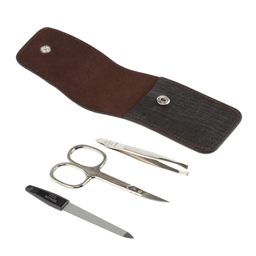 Manicure set of 3 tools DEWAL 900BROWN