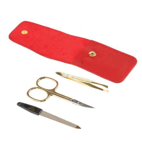 Manicure set of 3 tools DEWAL 900RED