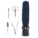 Manicure set of 4 tools DEWAL 901BLUE