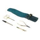 Manicure set of 4 tools DEWAL 901GREEN