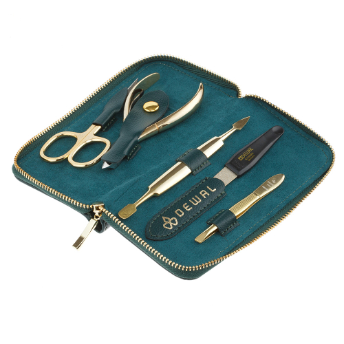 Manicure set of 5 tools DEWAL 902GREEN