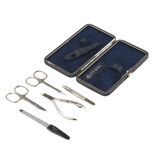 Manicure set of 5 tools DEWAL 903BLUE