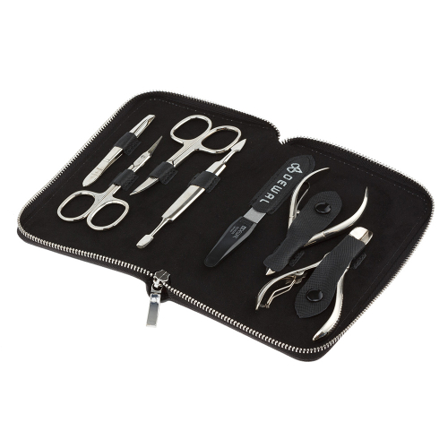 Manicure set of 7 tools DEWAL 904BLACK