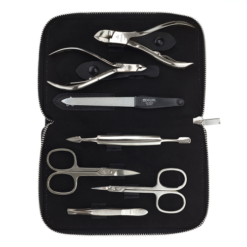 Manicure set of 7 tools DEWAL 904BLACK