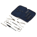 Manicure set of 7 tools DEWAL 904BLUE