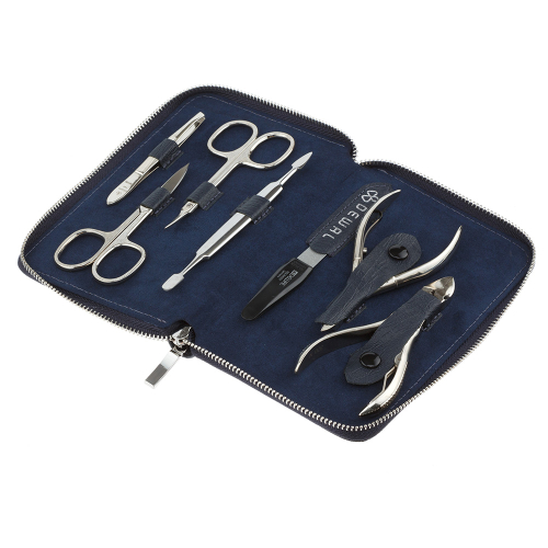 Manicure set of 7 tools DEWAL 904BLUE