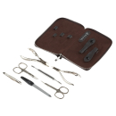 Manicure set of 7 tools DEWAL 904BROWN