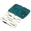 Manicure set of 7 tools DEWAL 904GREEN