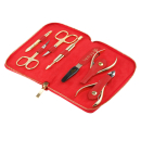 Manicure set of 7 tools DEWAL 904RED