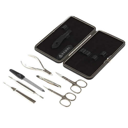 Manicure set of 7 tools DEWAL 905BLACK