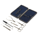 Manicure set of 7 tools DEWAL 905BLUE