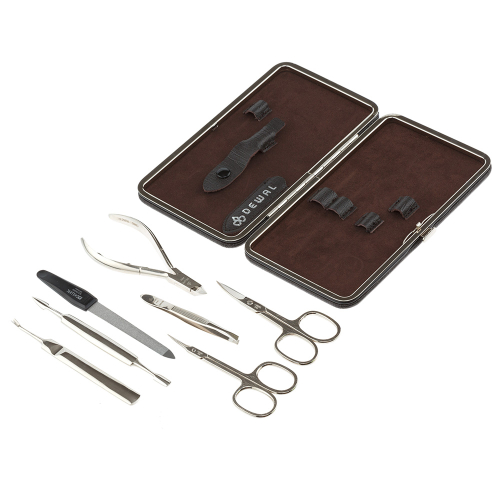 Manicure set of 7 tools DEWAL 905BROWN