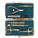 Manicure set of 7 tools DEWAL 905GREEN